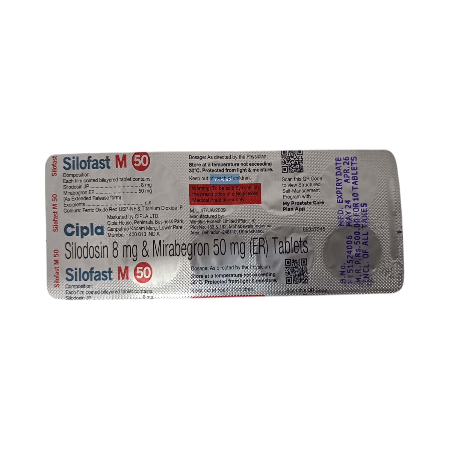 Silofast M 50 Tablet