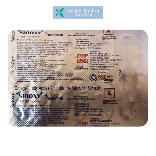 Siooxy Soft Gelatin Capsule
