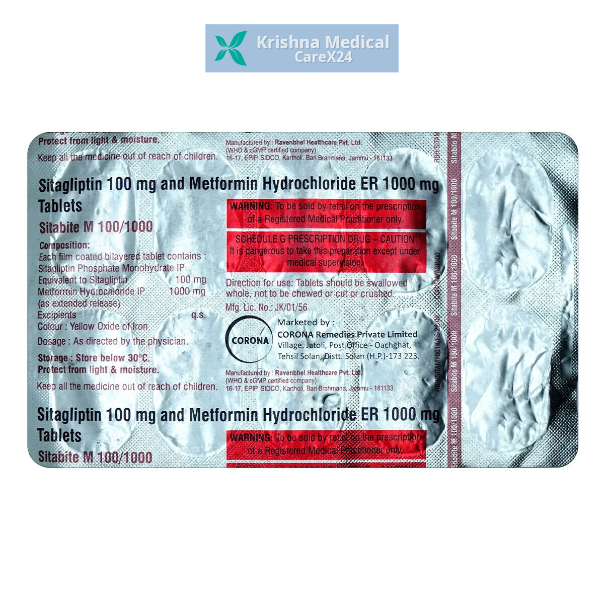 Sitabite M 100/1000 Tablet