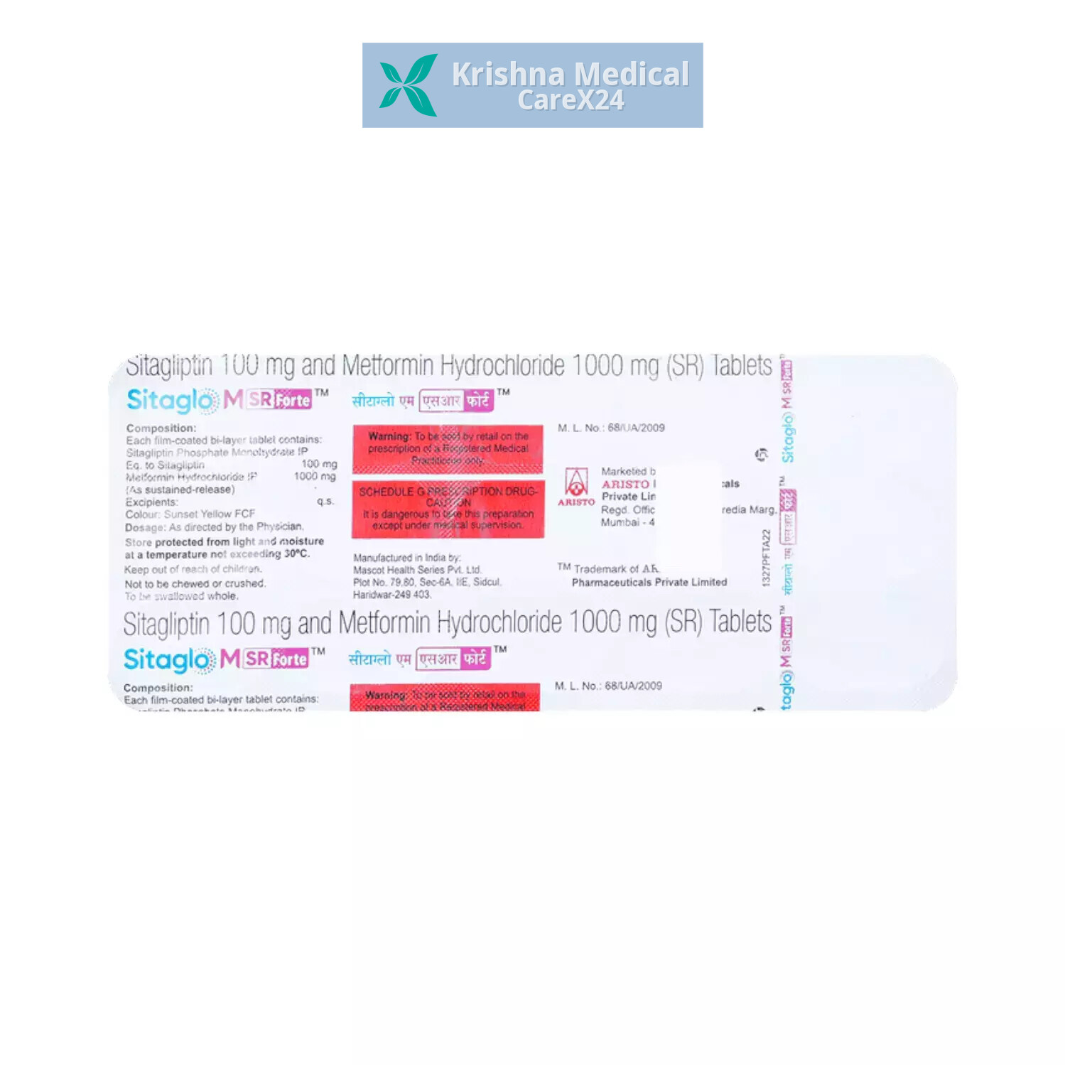 Sitaglo M SR Forte Tablet