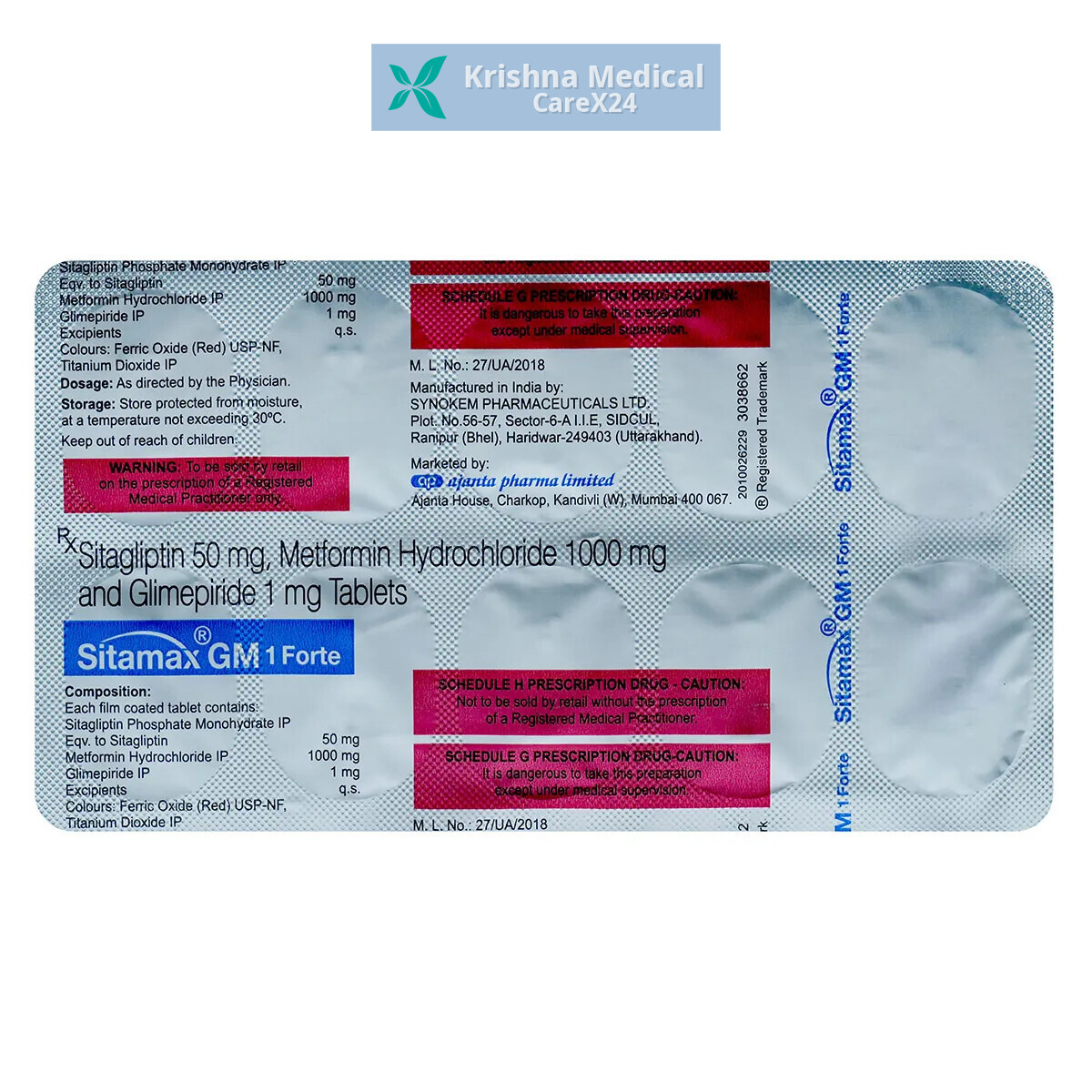 Sitamax GM 1 Forte Tablet