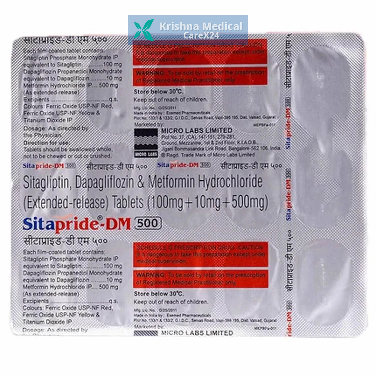 Sitapride DM 500 Tablet