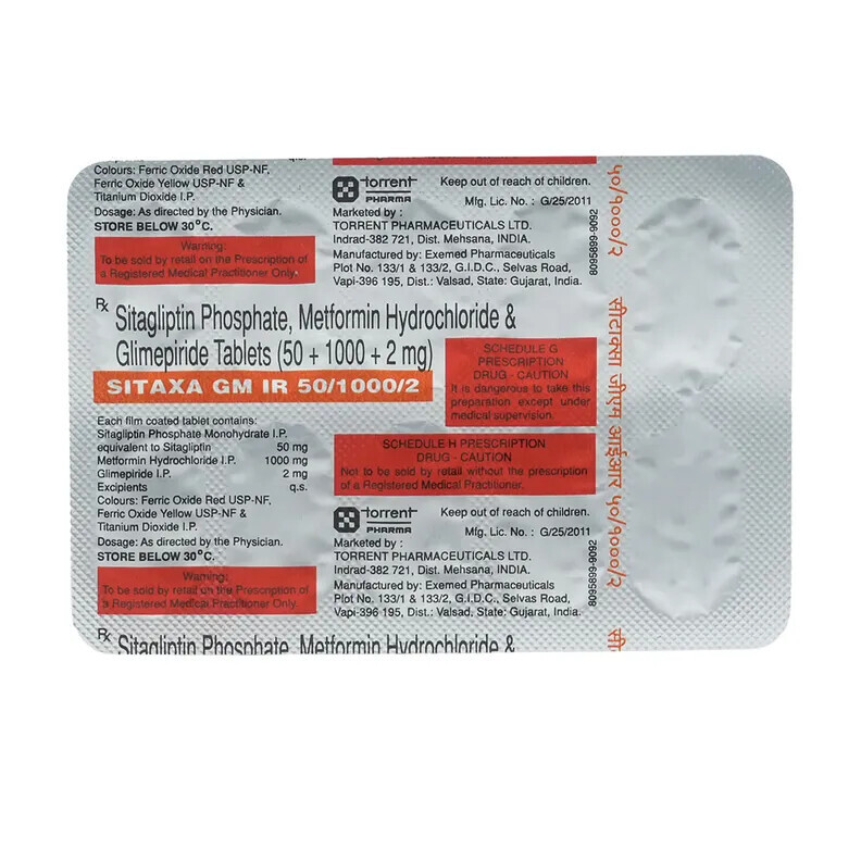 Sitaxa GM IR 50/1000/2 Tablet