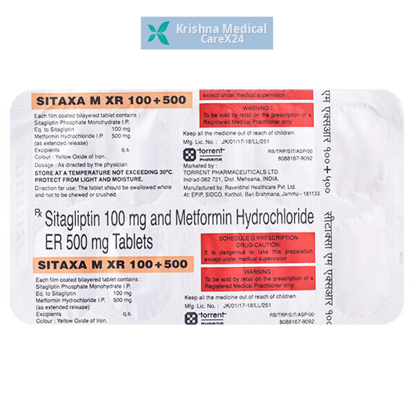 Sitaxa M XR 100/500 Tablet