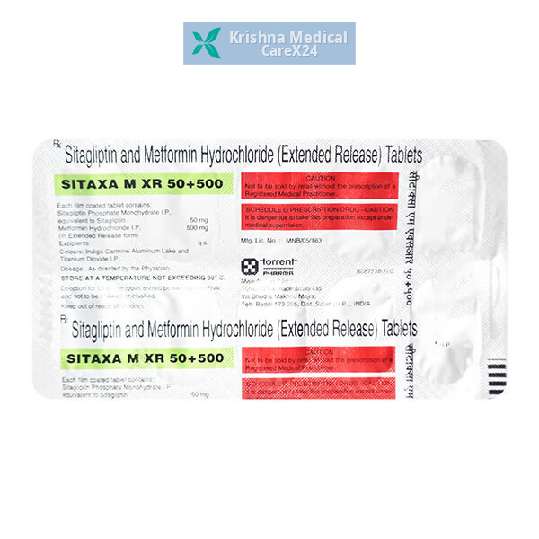 Sitaxa M XR 50/500 Tablet