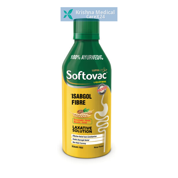 Softovac Liquifibre Isabgol Fibre Sugar Free Mango Solution
