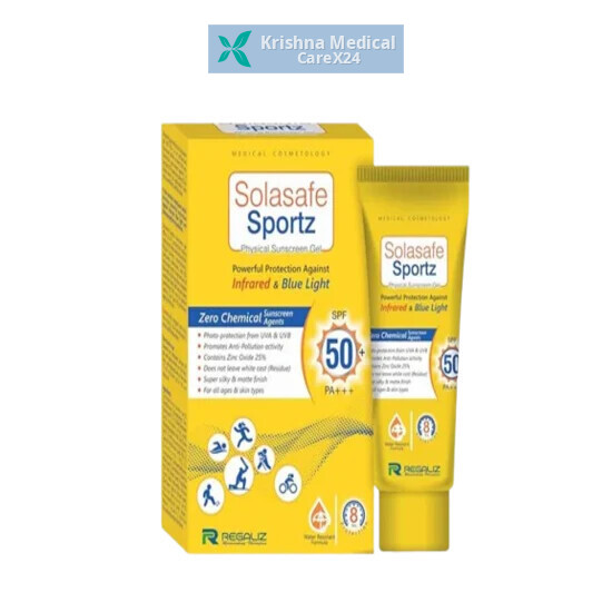 Solasafe Sportz Physical SPF 50+ Sunscreen Gel