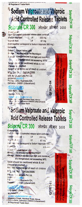 Solprate CR 300 Tablet