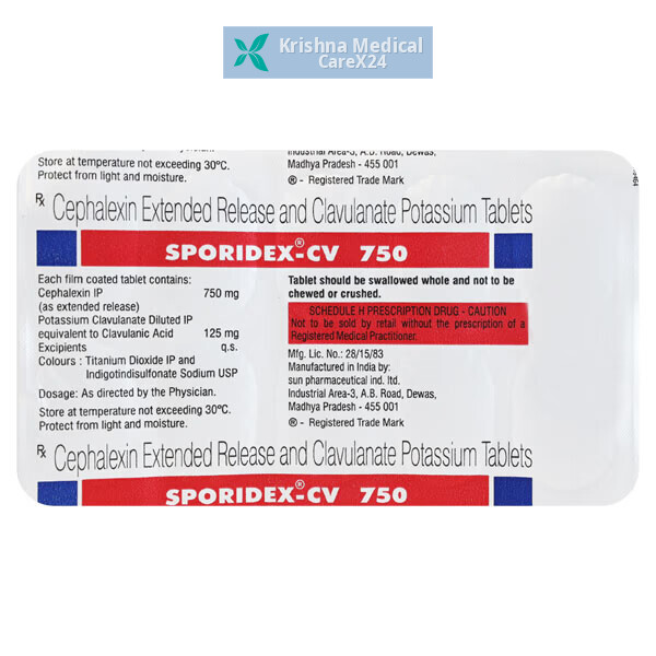 Sporidex CV 750 Tablet