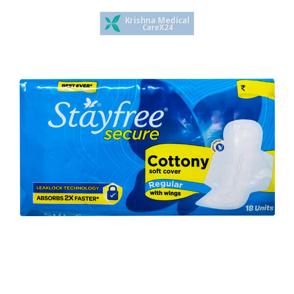Stayfree Secure Cottony Sanitary Pads Regular