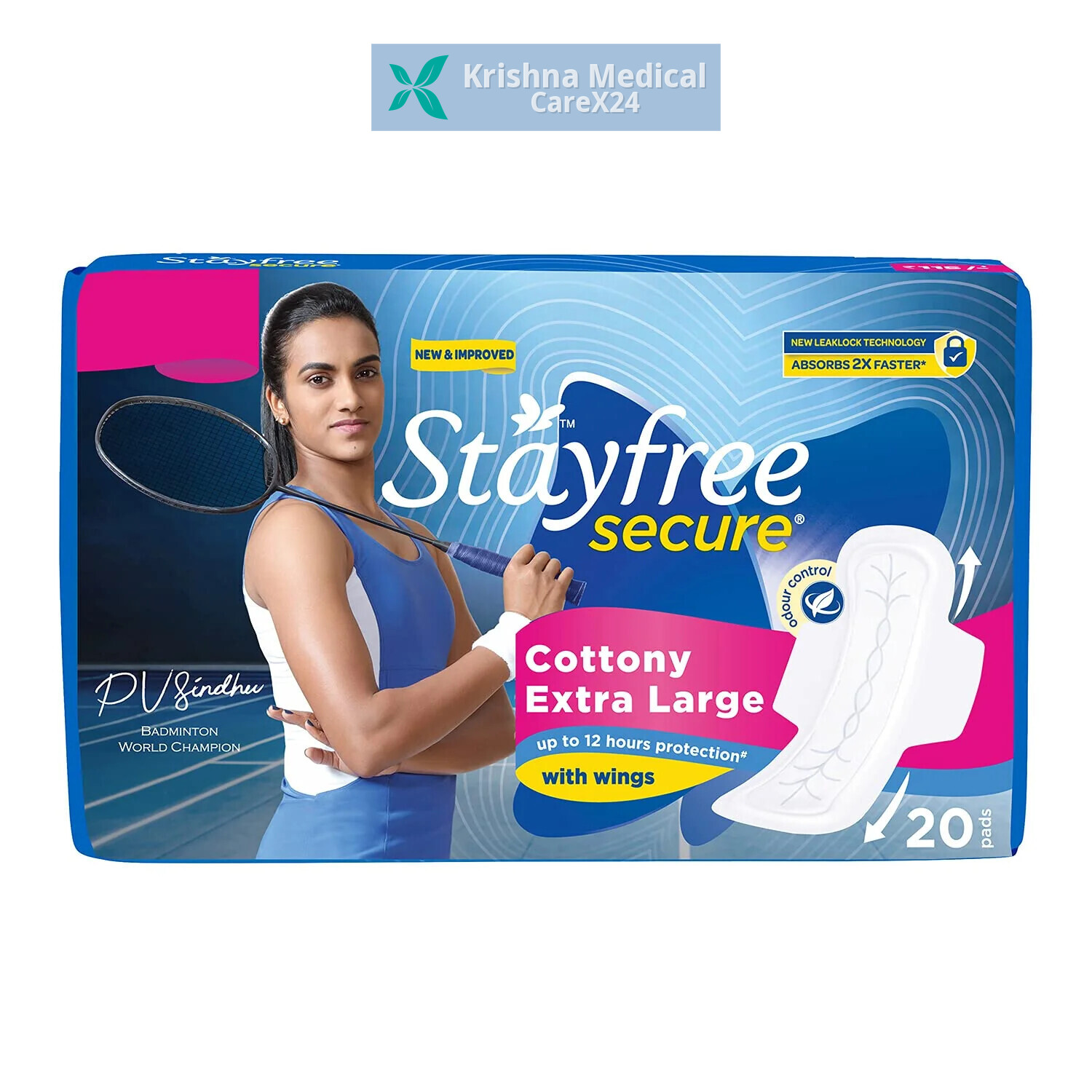 Stayfree Secure Cottony XL Wings Sanitary Pads