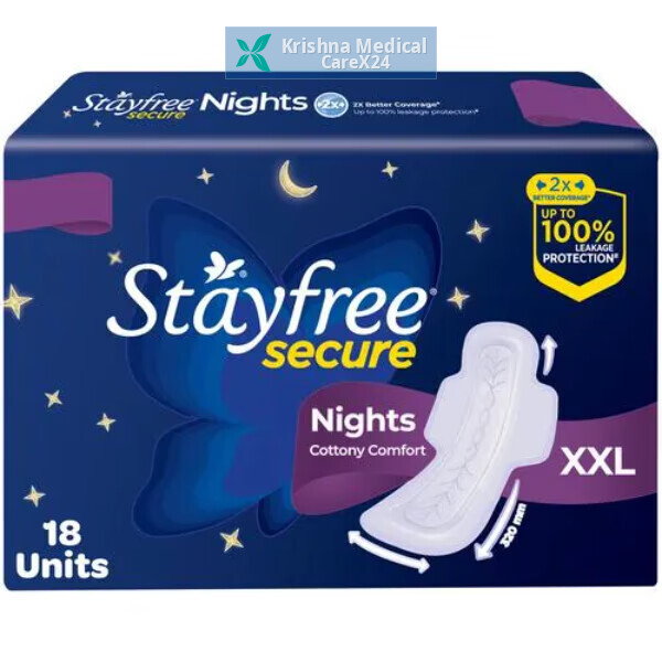 Stayfree Secure Nights Cottony Comfort Sanitary Pads XXL