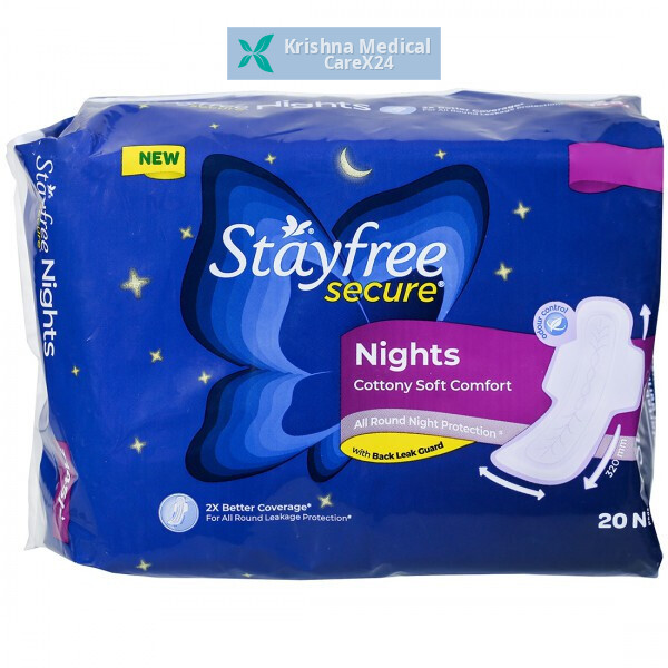 Stayfree Secure Nights Cottony Soft Comfort Pads