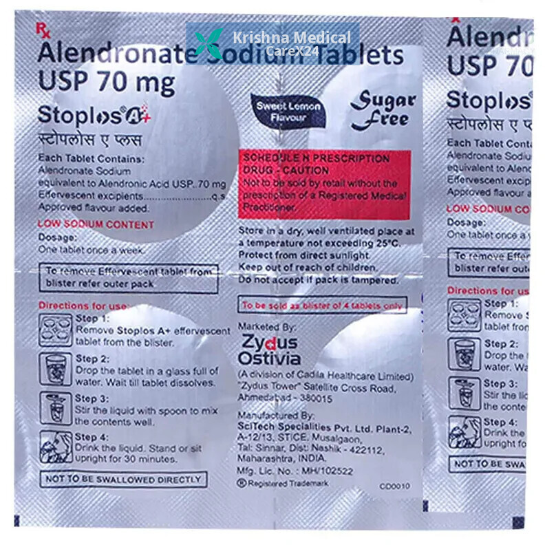 Stoplos A Plus Sugar Free Lemon Effervescent Tablet