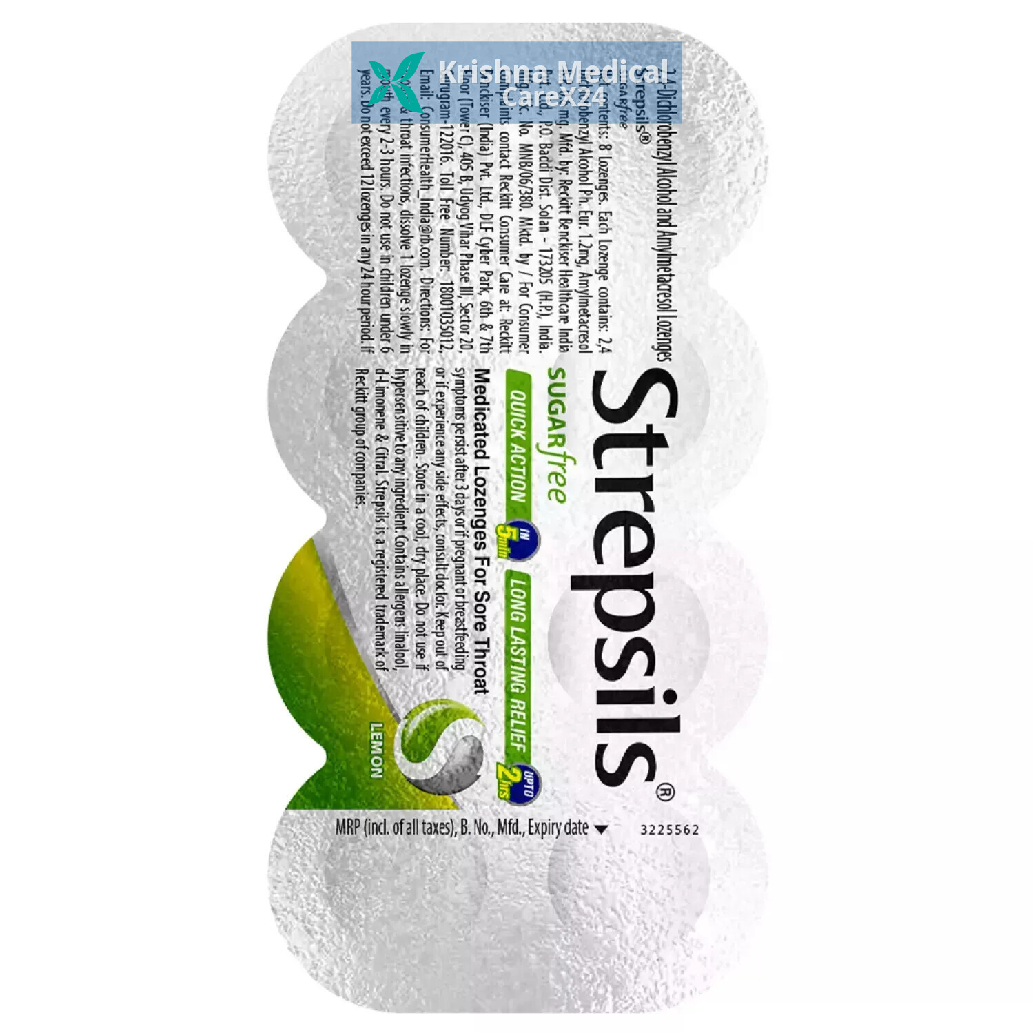 Strepsils Lemon Sugar Free Lozenges