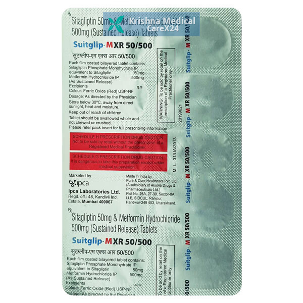 Suitglip-M XR 50/500 Tablet