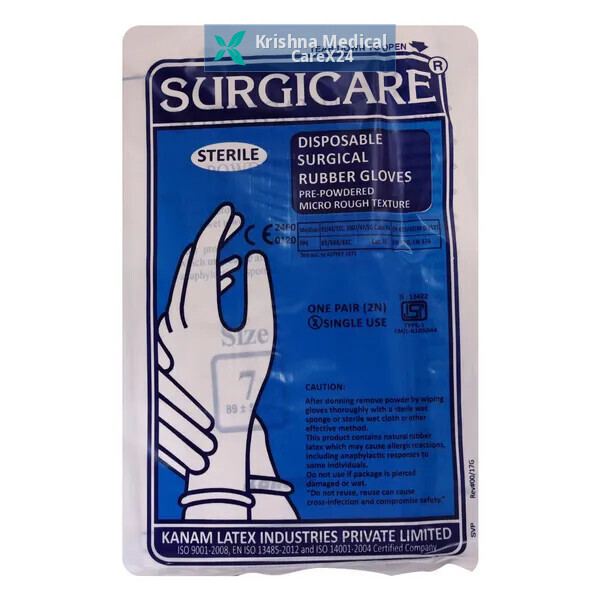 Surgicare Disposable Rubber Gloves (6.5)