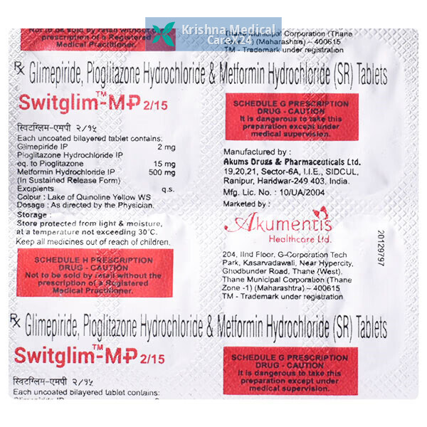 Switglim MP 2/15 Tablet