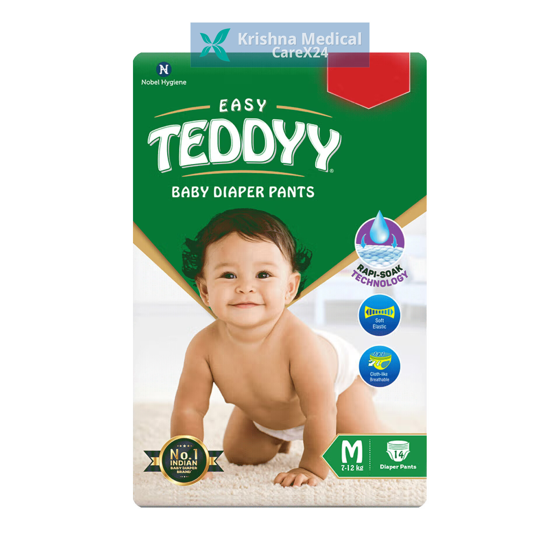 Teddyy Easy Baby Diaper Pants M