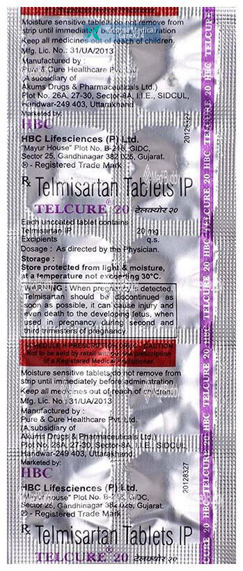Telcure 20 Tablet