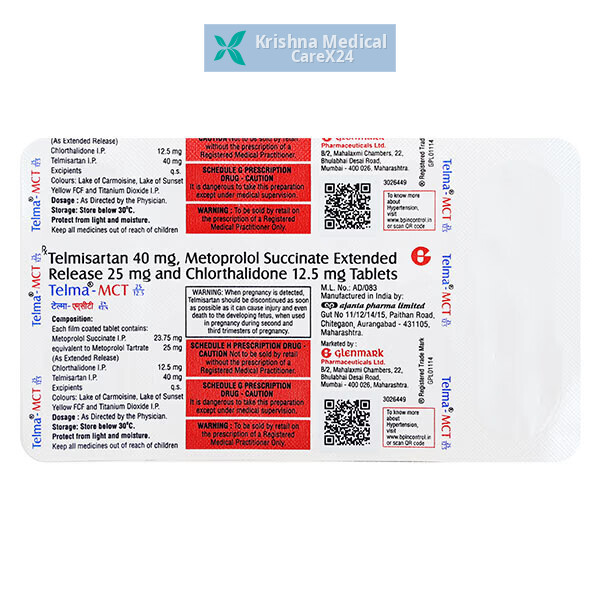 Telma Mct 25/12.5 Tablet
