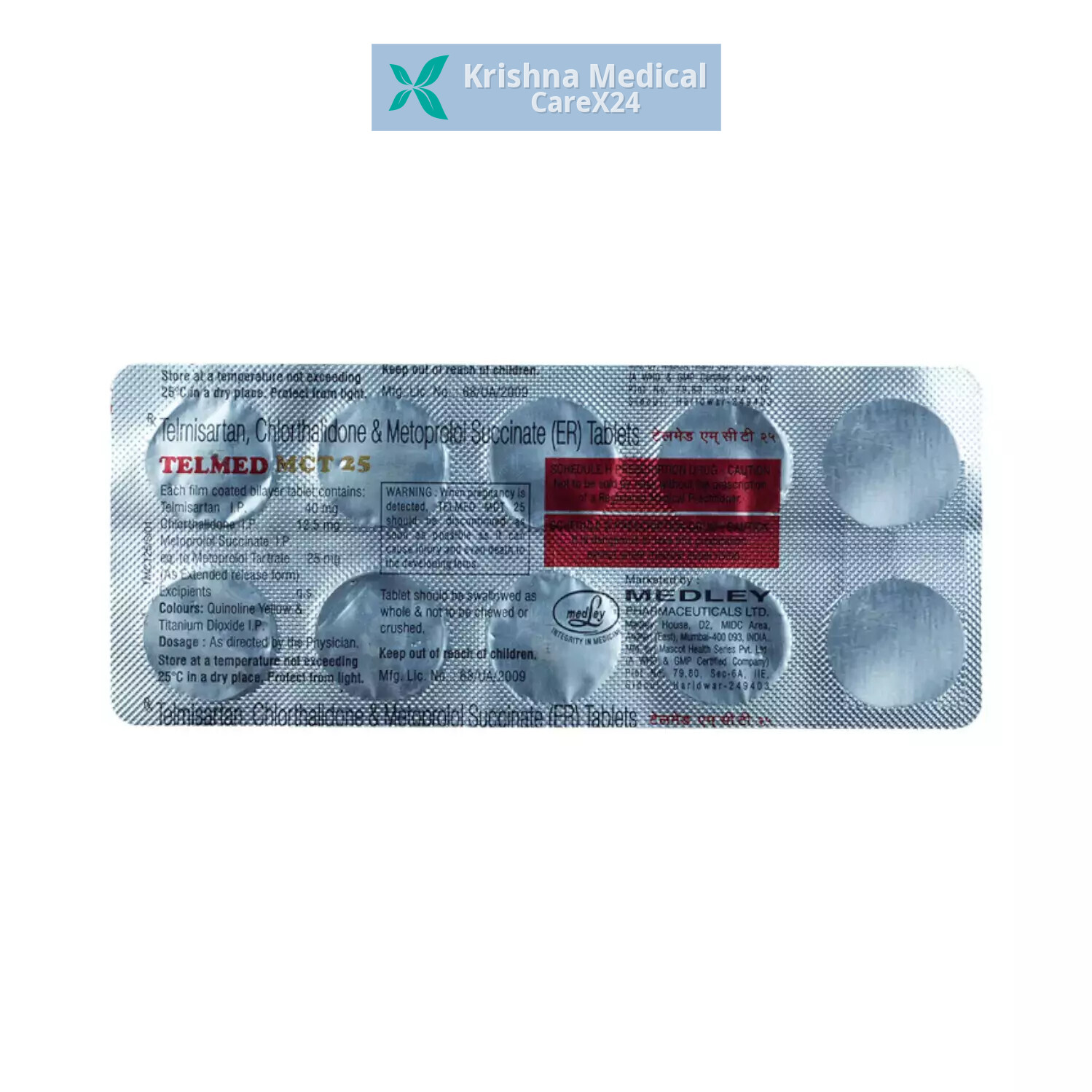 Telmed MCT 25 Tablet