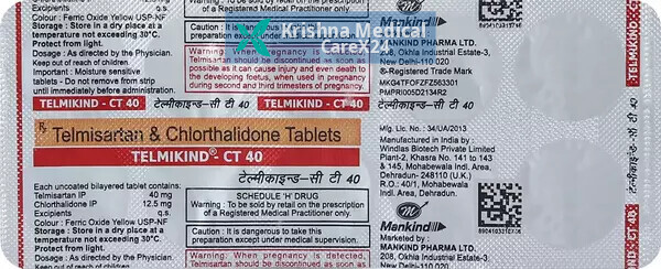 Telmikind Ct 40 Tablet