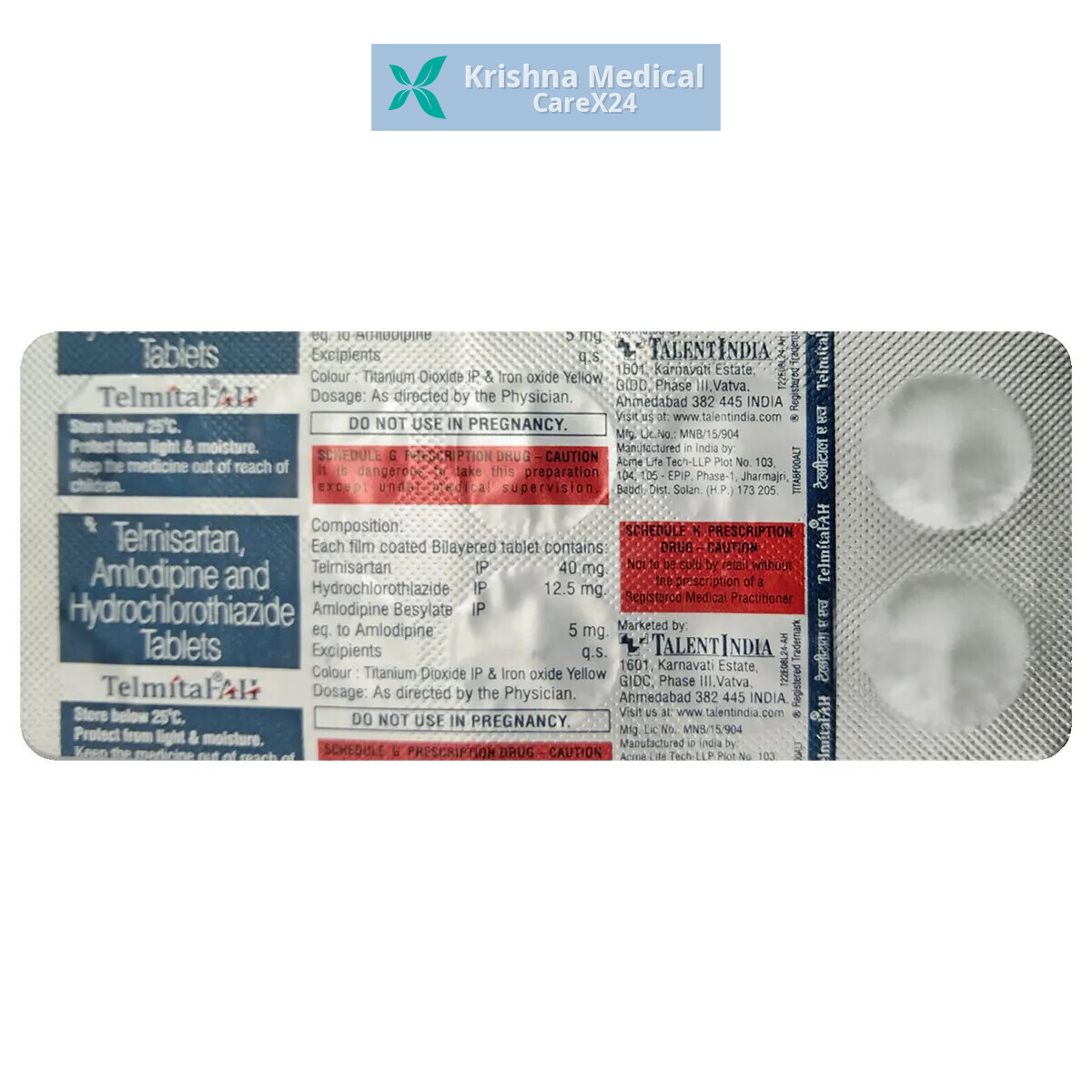 Telmital AH Tablet