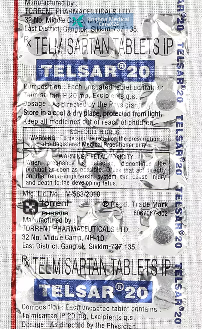 Telsar 20 Tablet