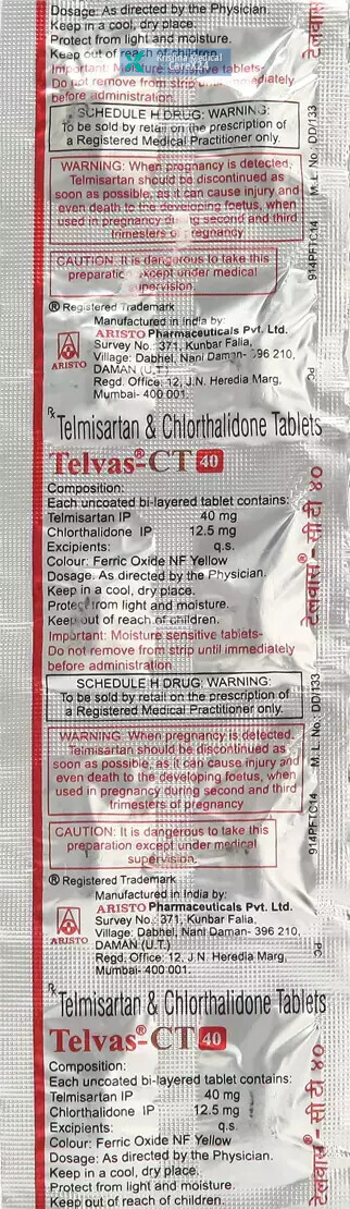 Telvas CT 40 Tablet