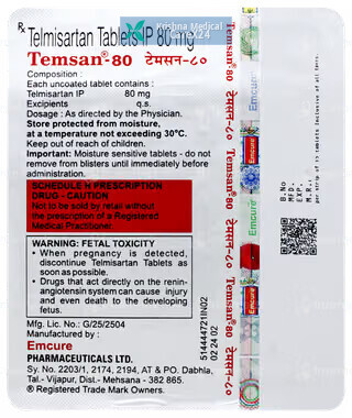Temsan 80 Tablet