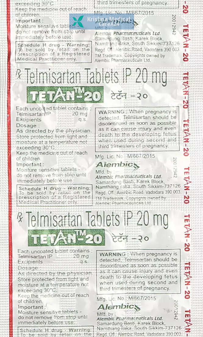 Tetan 20 Tablet