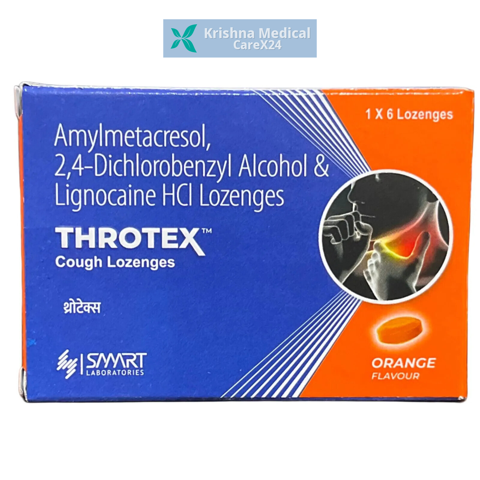 Throtex Cough Orange Lozenges