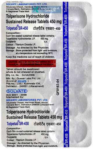 Tolpetab SR 450 Tablet