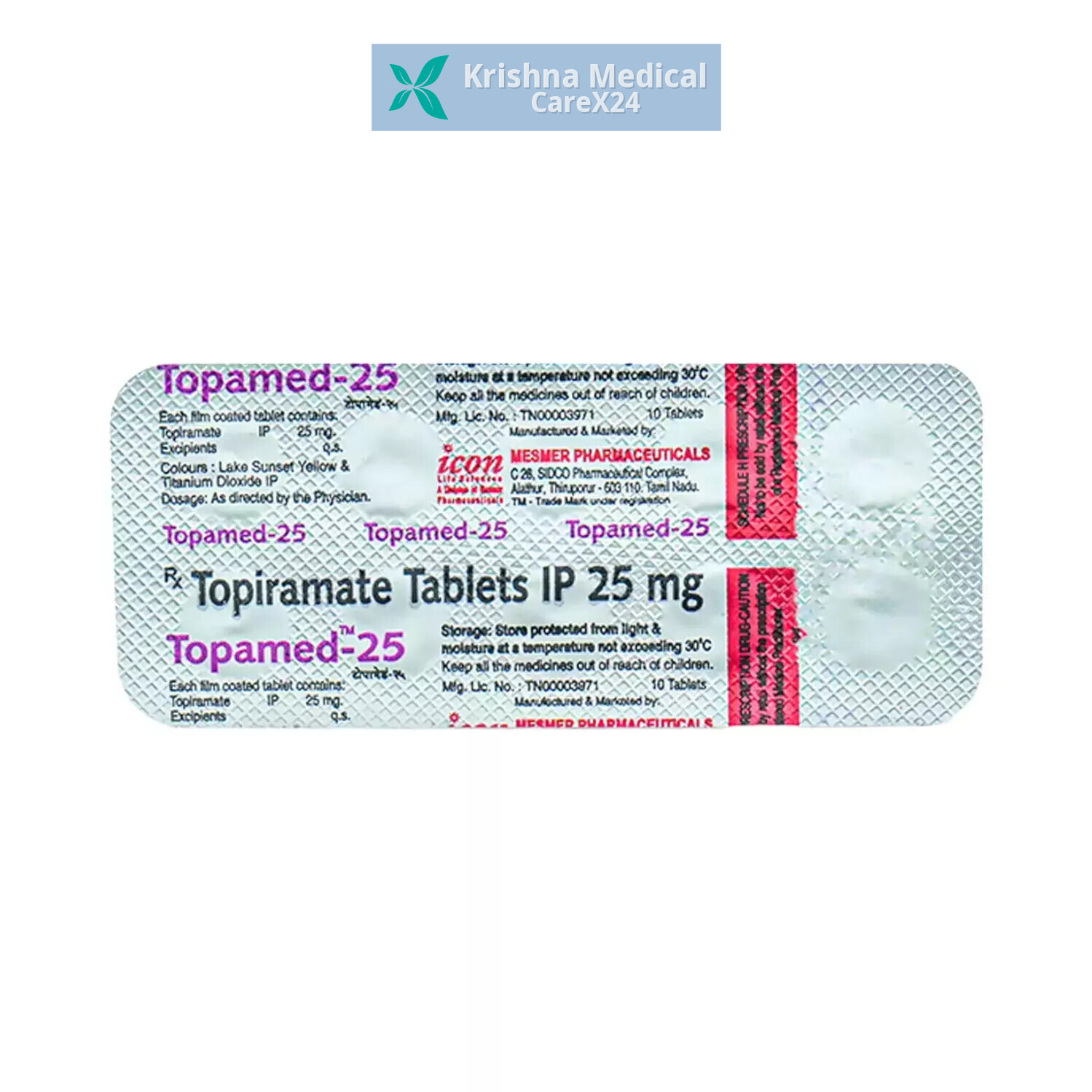 Topamed 25 Tablet