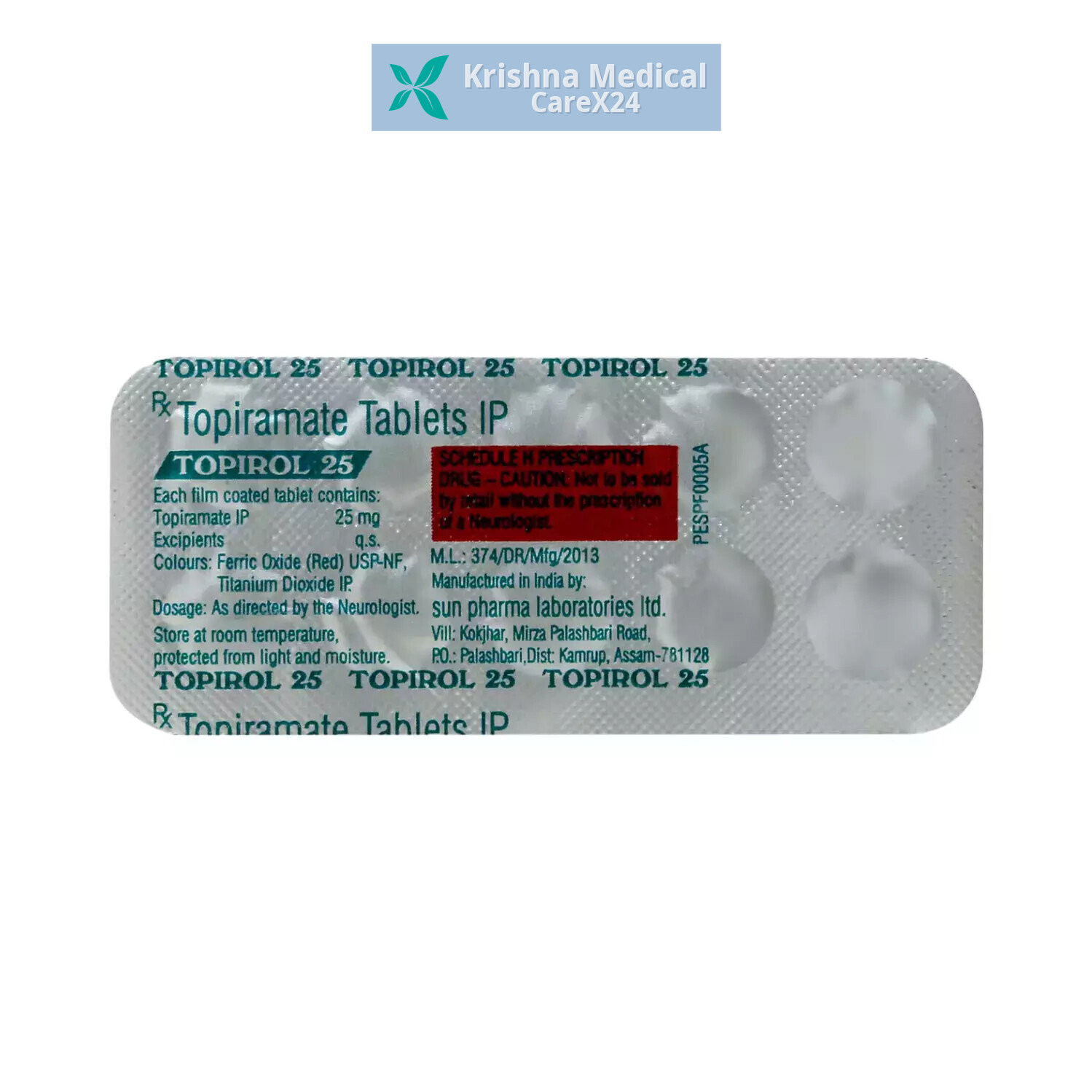Topirol 25 Tablet