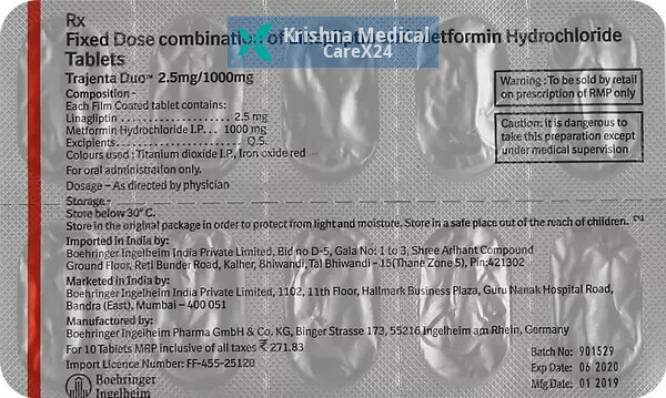 Trajenta Duo 2.5/1000 Tablet