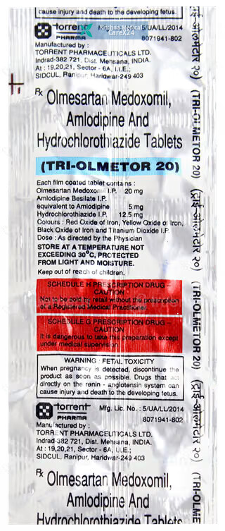 Tri Olmetor 20 Tablet