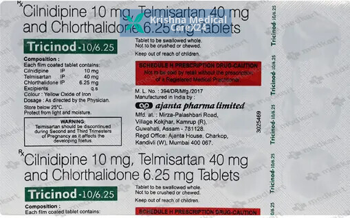 Tricinod 10/6.25 Tablet