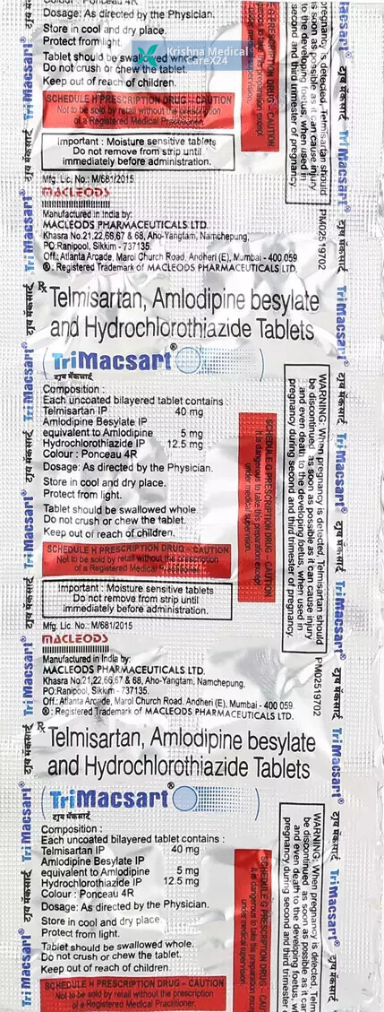 Trimacsart 40/5/12.5 Tablet
