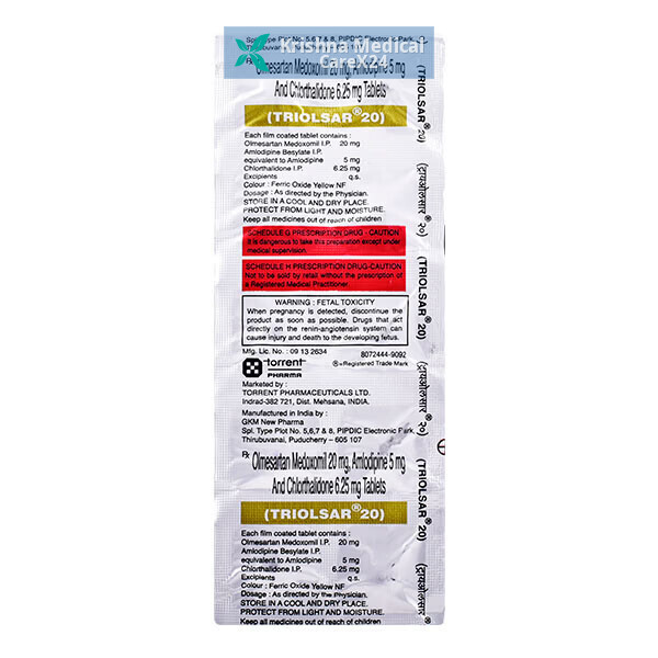 Triolsar 20 Tablet