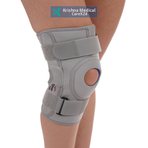 Tynor Knee Support Hinged Neoprene Grey M (J-01)