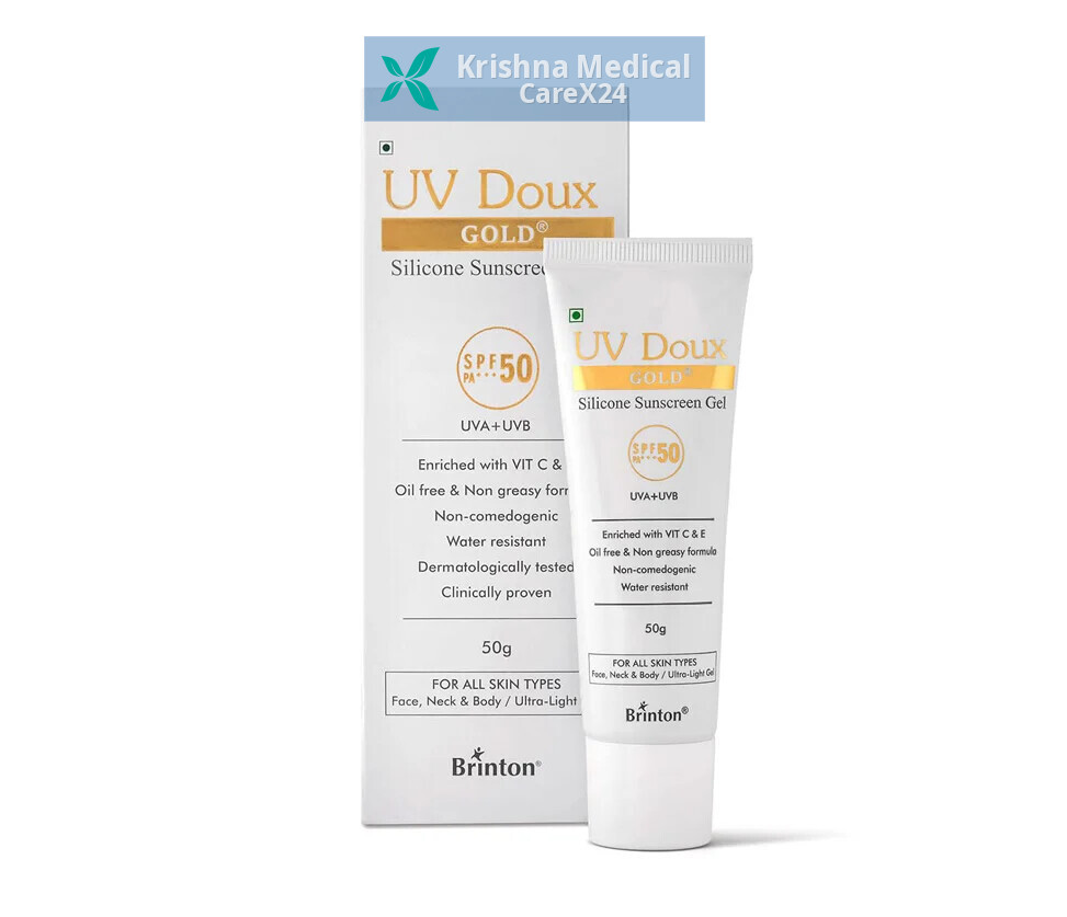 UV Doux Gold Silicone Sunscreen Gel SPF 50