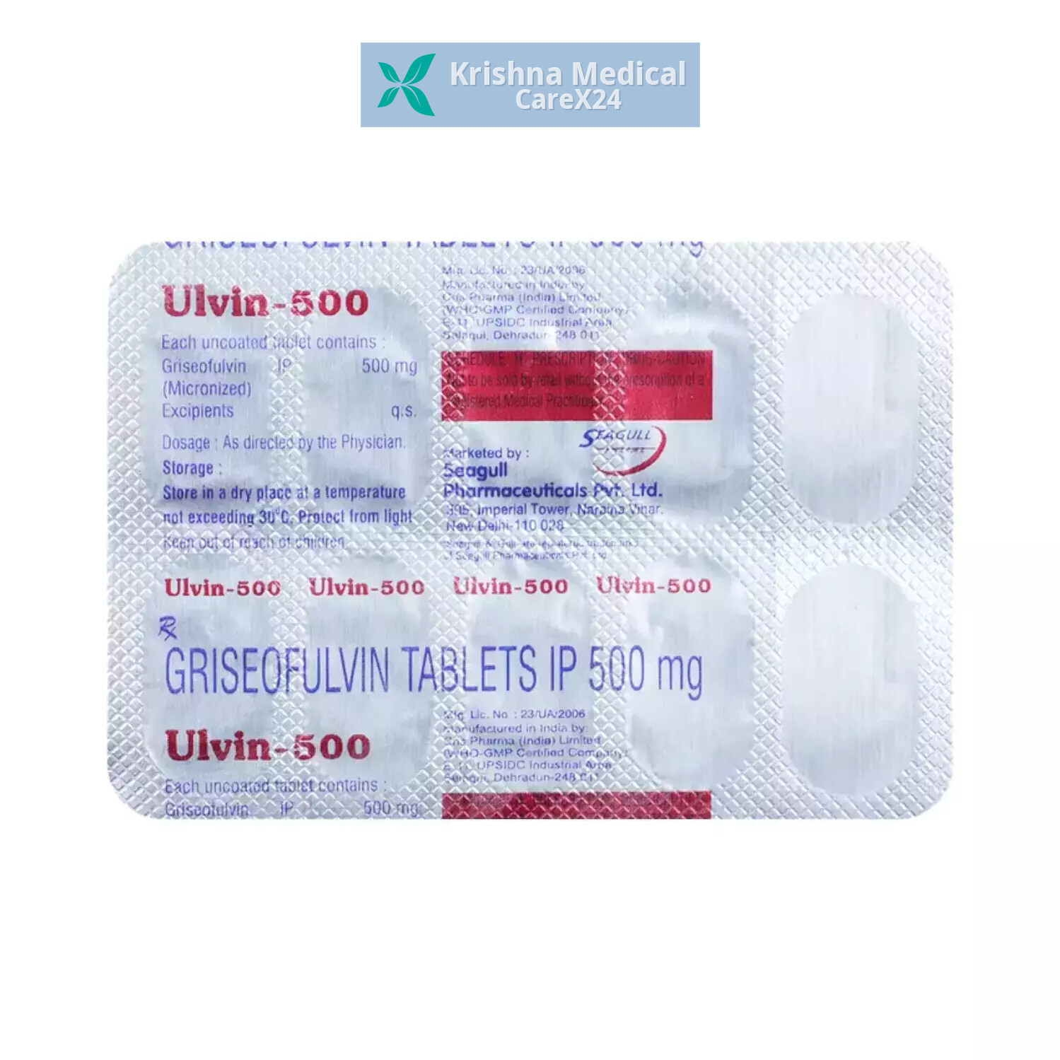 Ulvin 500 Tablet