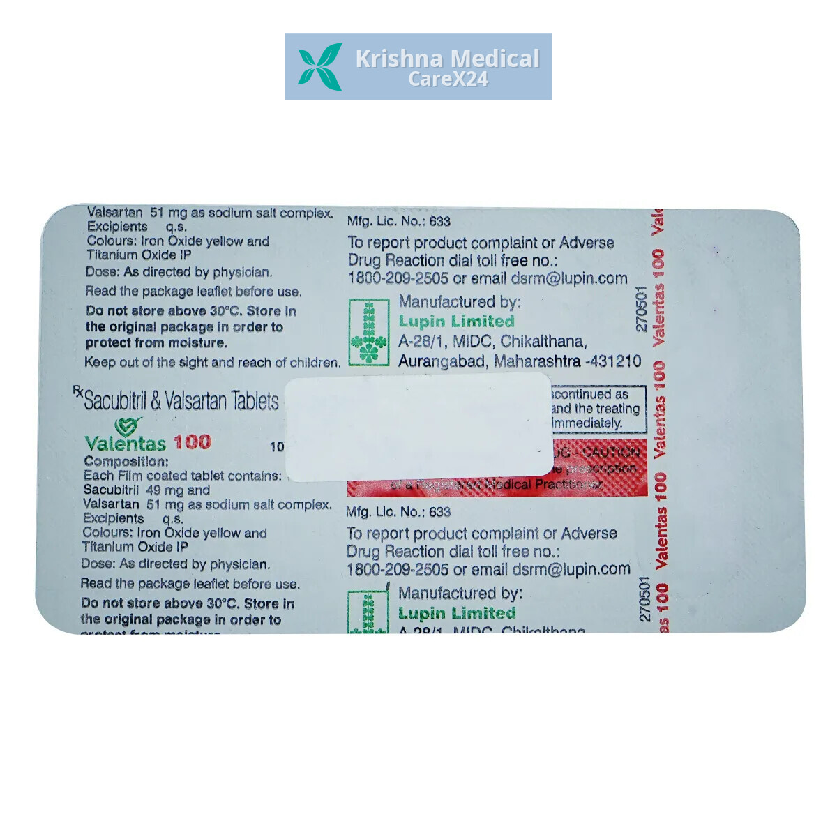 Valentas 100 Tablet