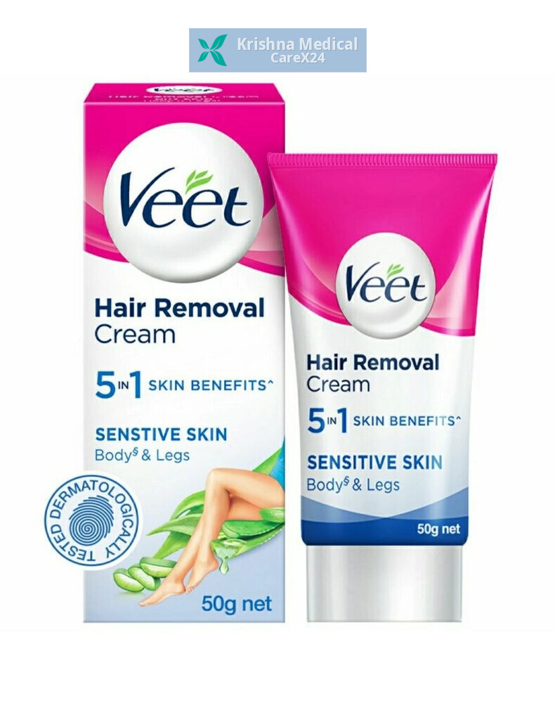 Veet 5 In 1 Hair Removal Cream Sensitive Skin