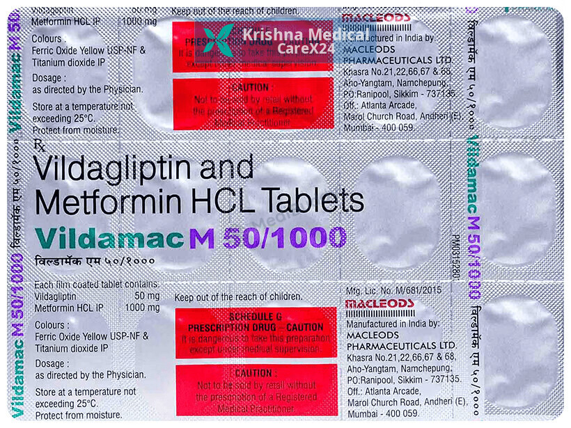 Vildamac M 50/1000 Tablet