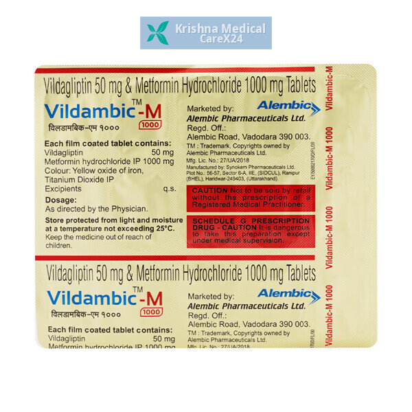 Vildambic M 1000 Tablet
