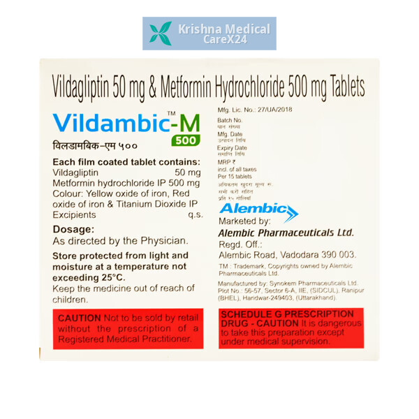 Vildambic M 500 Tablet