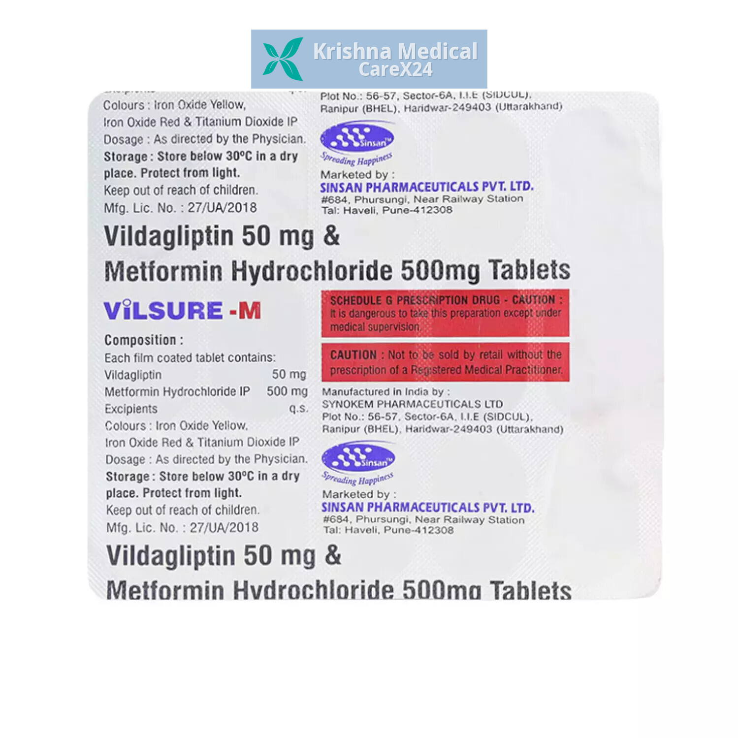 Vilsure M 500/50 Tablet